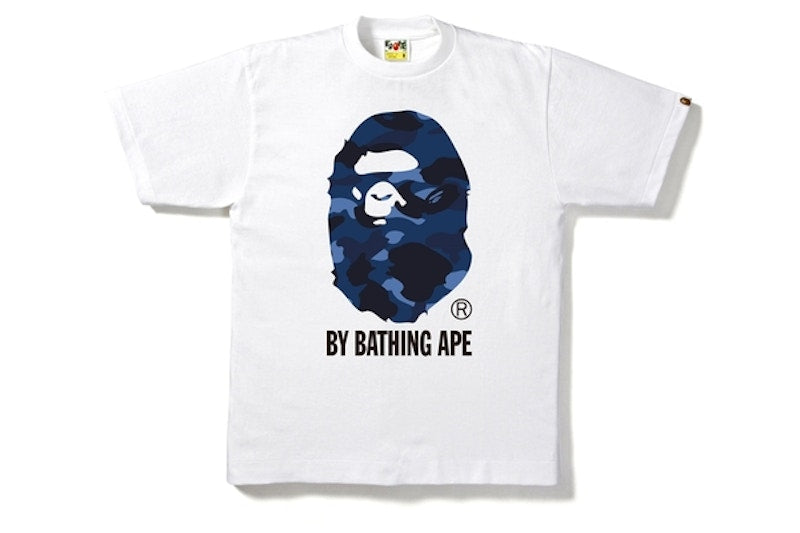 BAPE Color Camo By Bathing Tee White/Blue