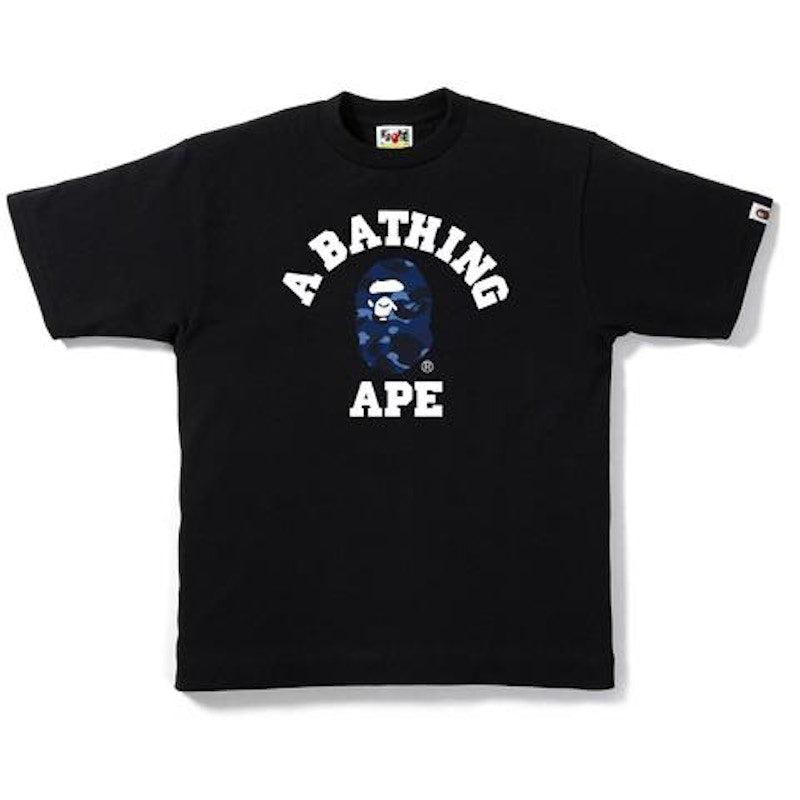 BAPE Color Camo College Tee Black/Navy