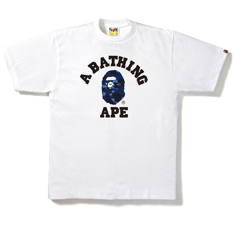 BAPE Color Camo College Tee Tee White/Navy