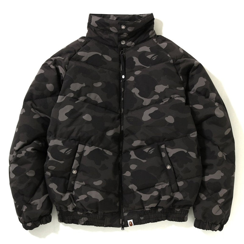 BAPE Color Camo Down Jacket Black