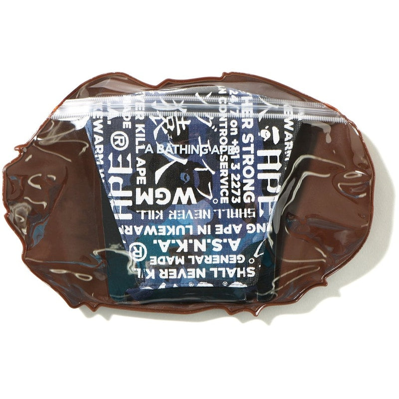 BAPE Color Camo Multi Logo Face Mask Navy