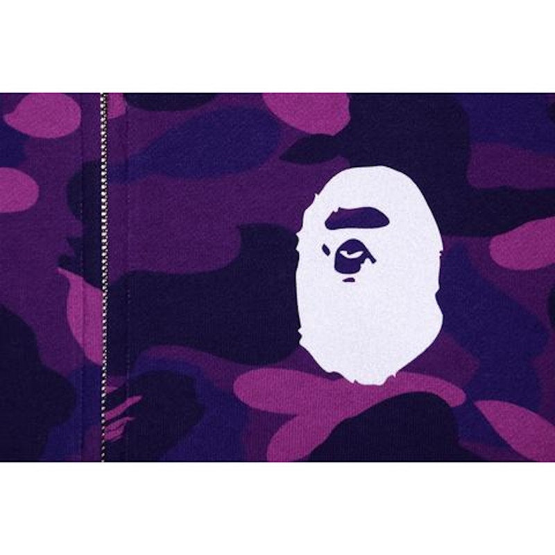 BAPE Color Camo Reflector Full Zip Hoodie (Ladies) Purple