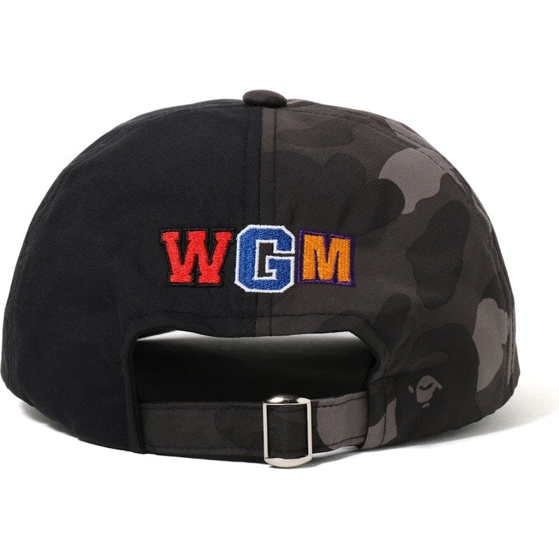 BAPE Color Camo Shark Panel Cap Black
