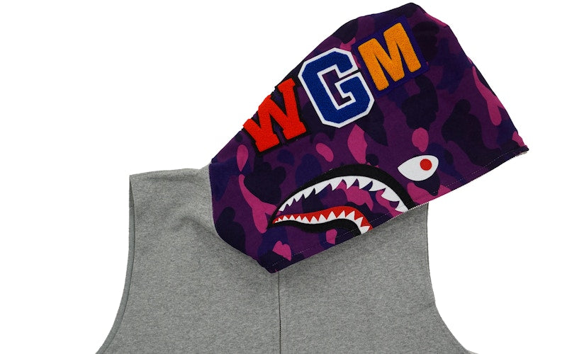 BAPE Color Camo Sleeveless Shark Grey/Purple