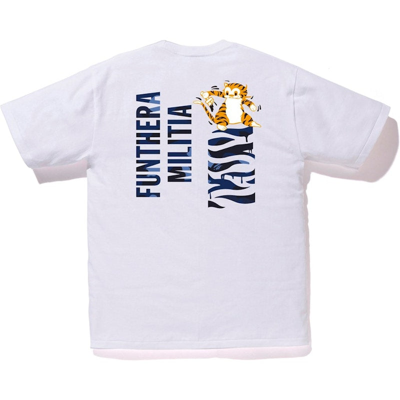 BAPE Color Camo Tiger Tee White/Blue