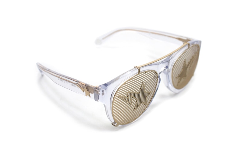 BAPE Convertible Blinds & Shades Bapesta Sunglasses Clear