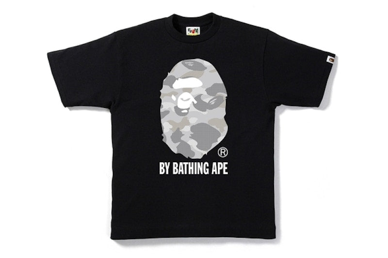 BAPE Dot Camo By Bathing Tee Black/Silver