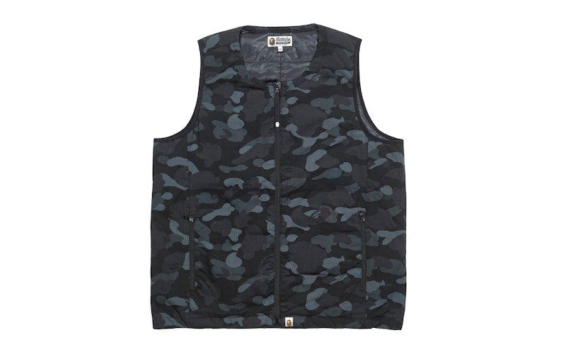 BAPE Dot Camo Foot Soldier Down Vest Black