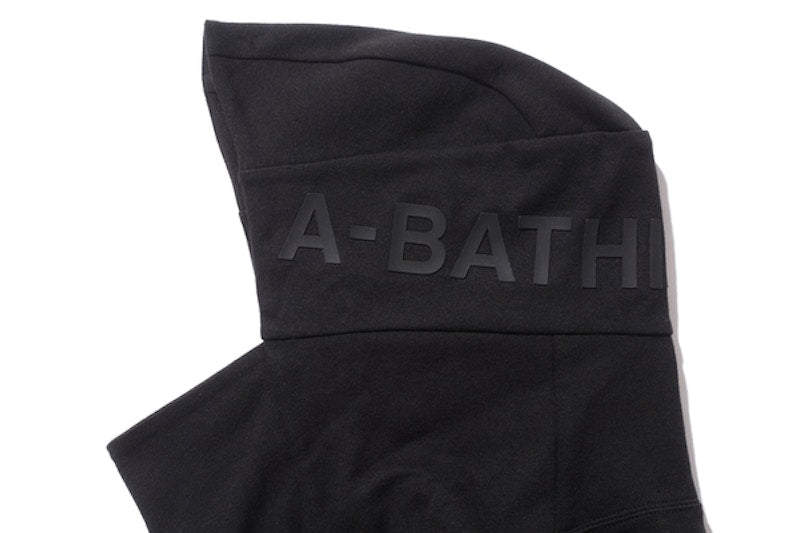 BAPE Double Knit High Neck Pullover Hoodie Black