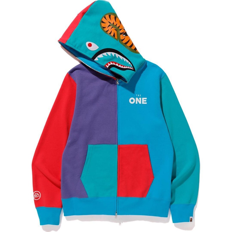 BAPE EA Sports The One Shark Full Zip Hoodie Multi