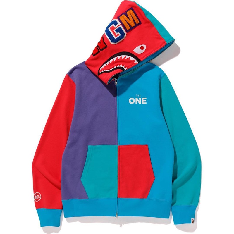 BAPE EA Sports The One Shark Full Zip Hoodie Multi