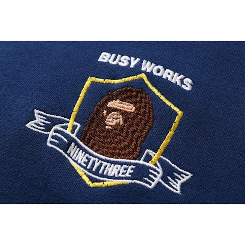 BAPE Embroidery Crewneck Crewneck Navy