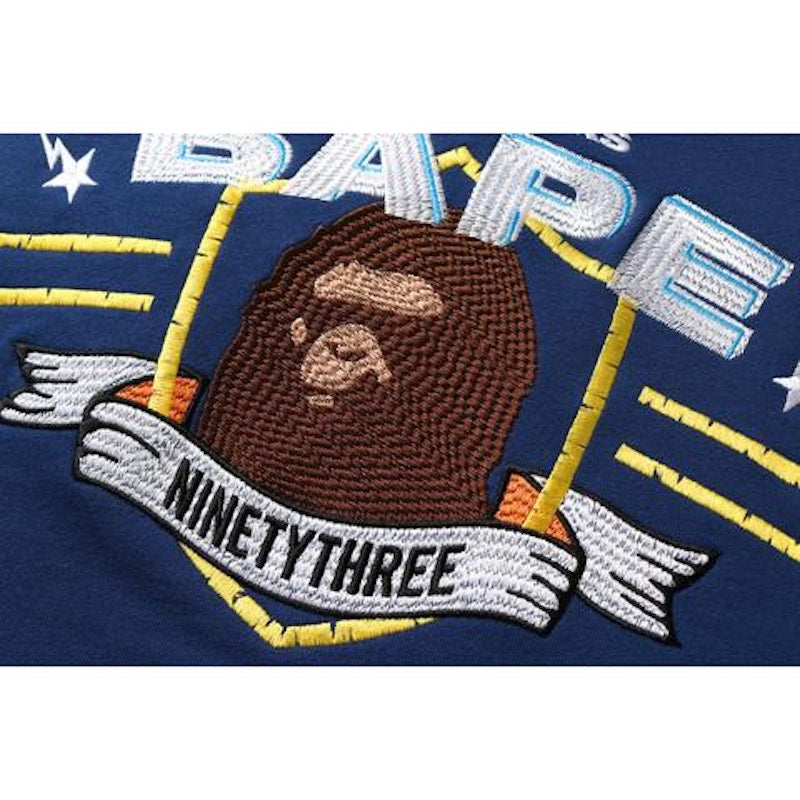 BAPE Embroidery Crewneck Crewneck Navy