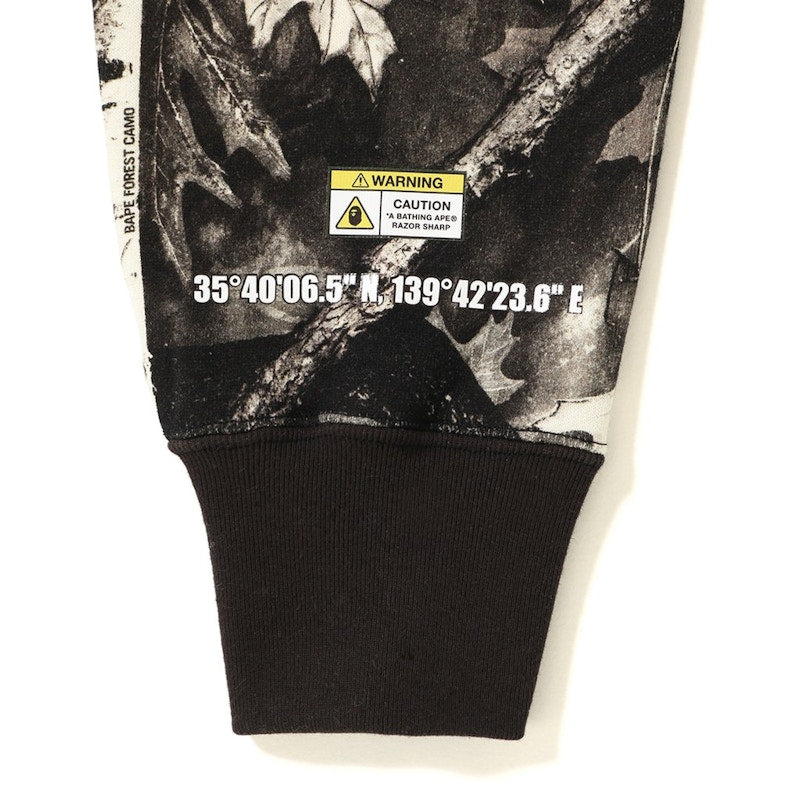 BAPE Forest Camo Wide Crewneck Black