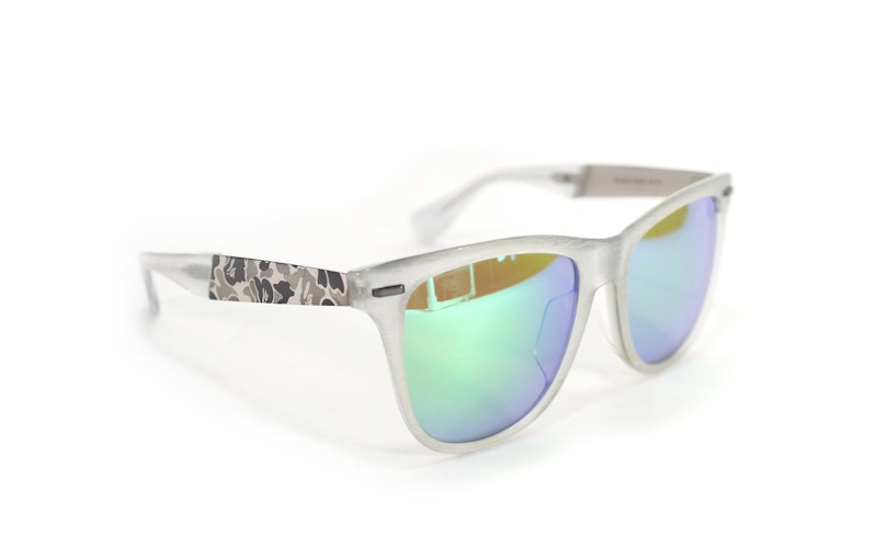 BAPE Frost Camo Accent Sunglasses 5 Clear/Light Green