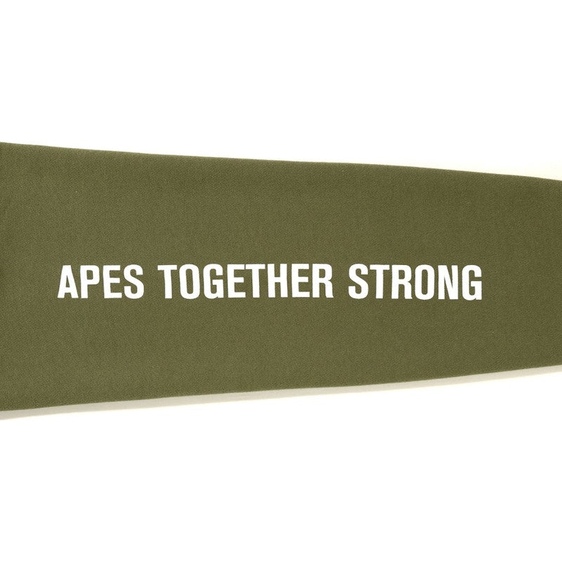 BAPE Funnel Neck Sweat Top Olive