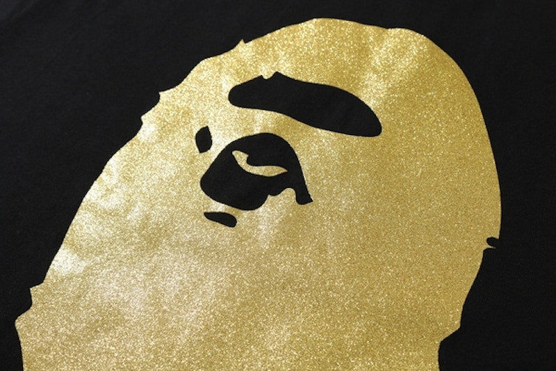 BAPE Glitter By Bathing Tee Black/Gold