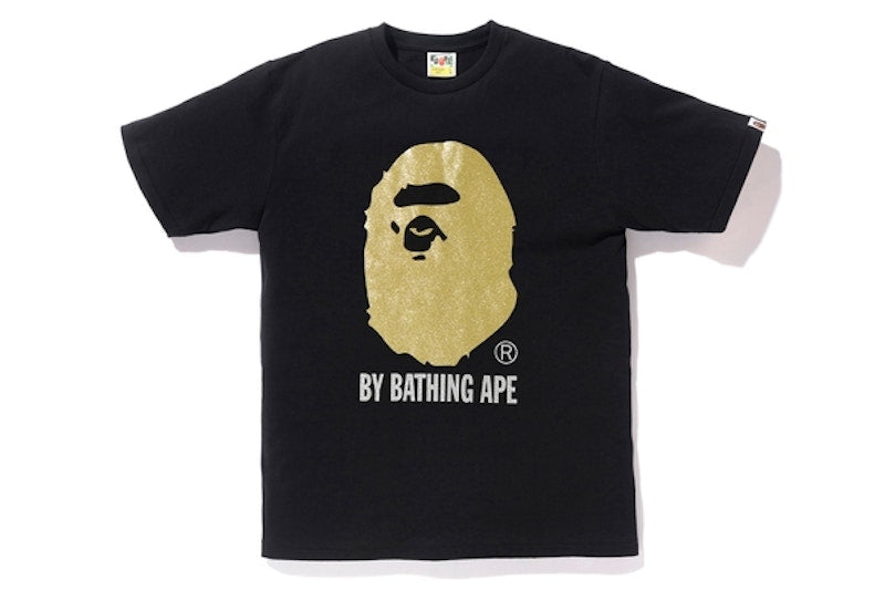 BAPE Glitter By Bathing Tee Black/Gold