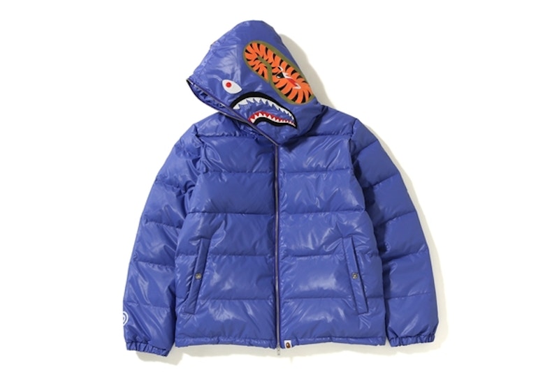 BAPE Glossy Shark Down Jacket Purple