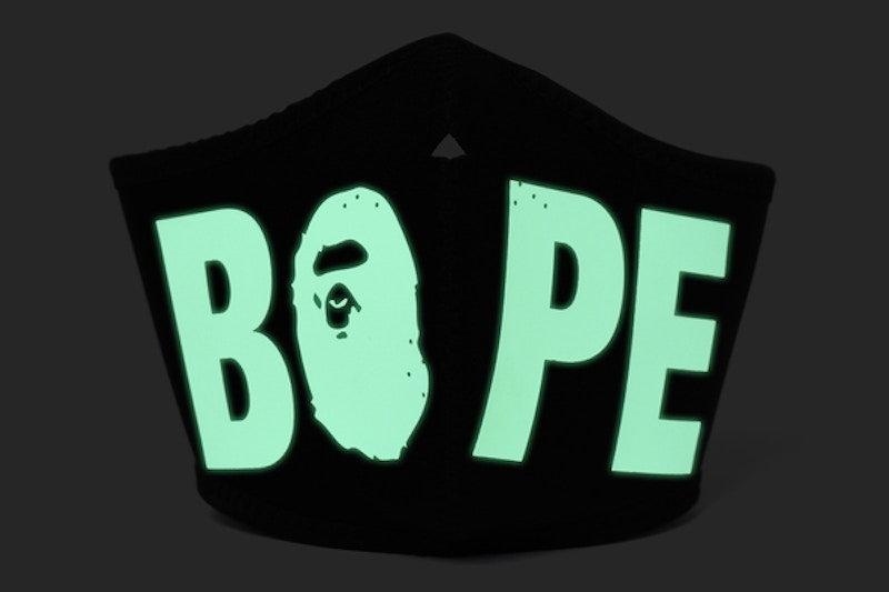 BAPE Glow In The Dark Mask Black