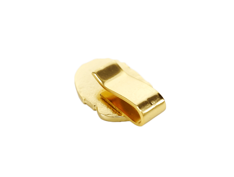BAPE Gold Apehead Brim Garment Clip Gold