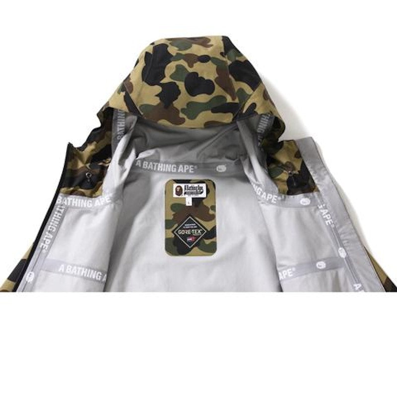 BAPE Gore-Tex 1st Camo Long Hoodie Jacket Jacket Green