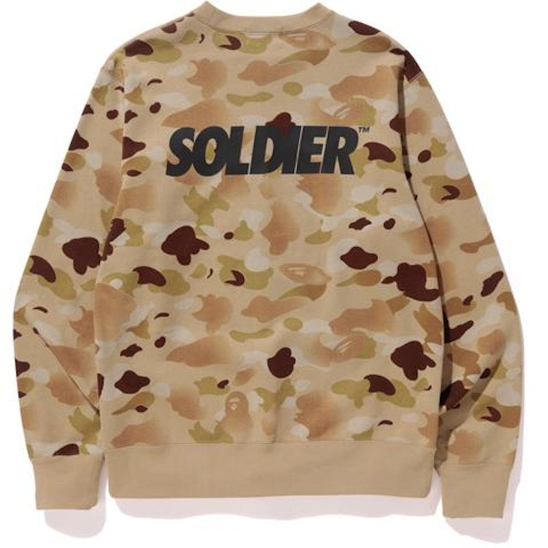 BAPE Gradation Camo Crewneck Crewneck Beige