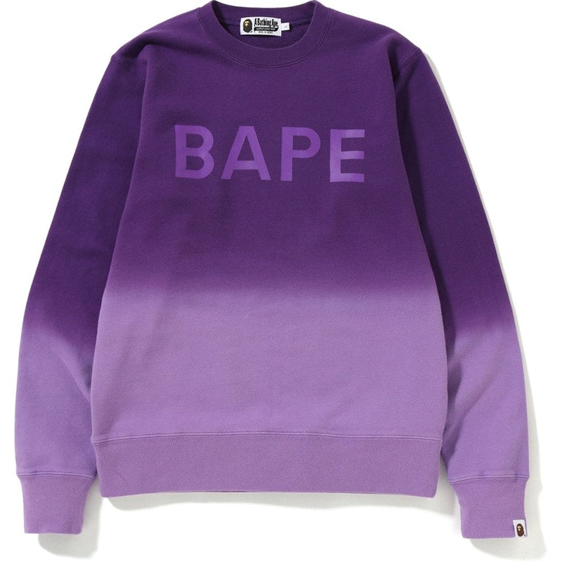 BAPE Gradation Crewneck Purple