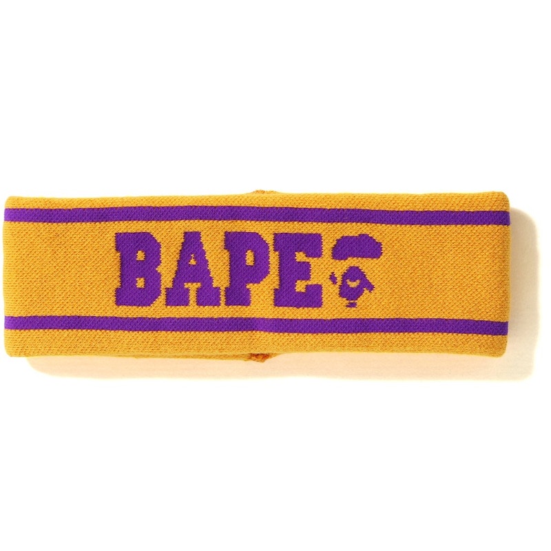 BAPE Logo Headband Yellow