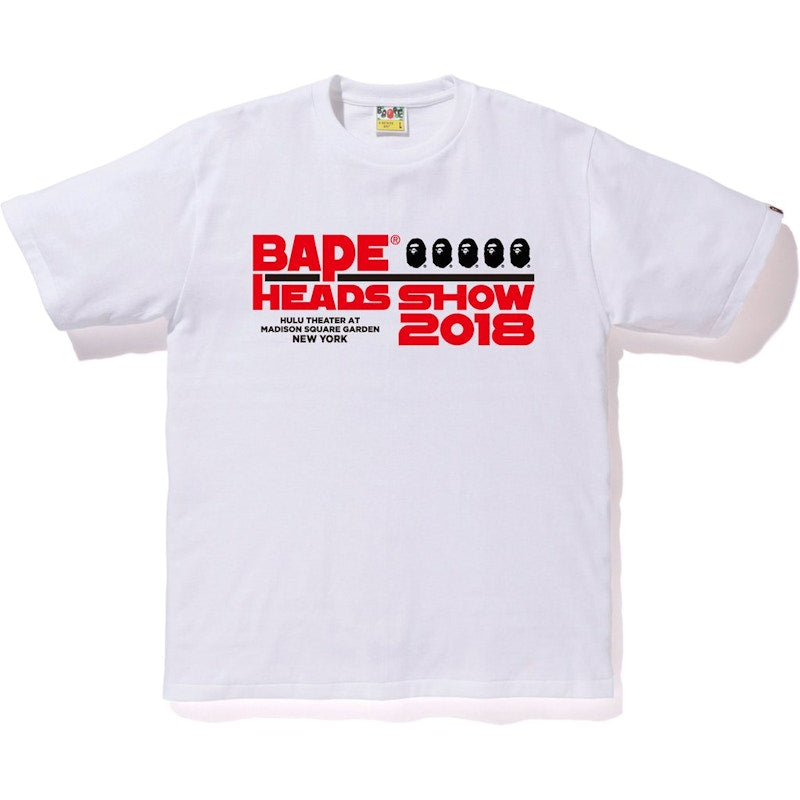 BAPE Heads Show Tee White