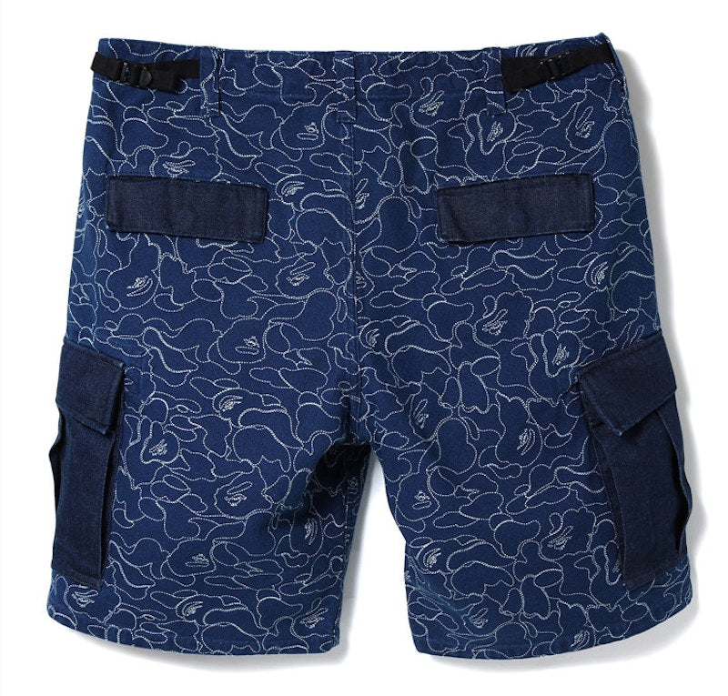 BAPE Indigo 6-Pocket Shorts Shorts Blue