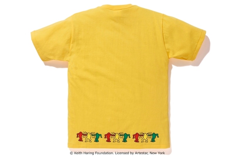 BAPE Keith Haring Tee 2 Yellow