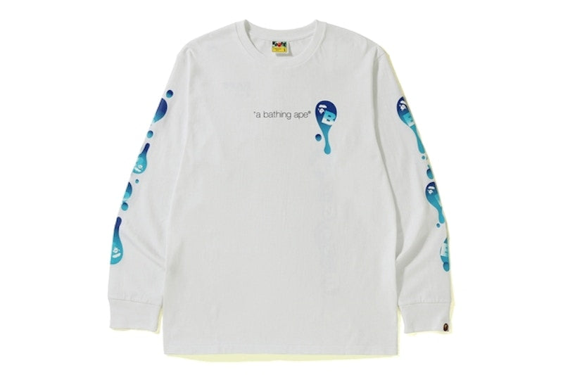 BAPE Lava L/S Tee White