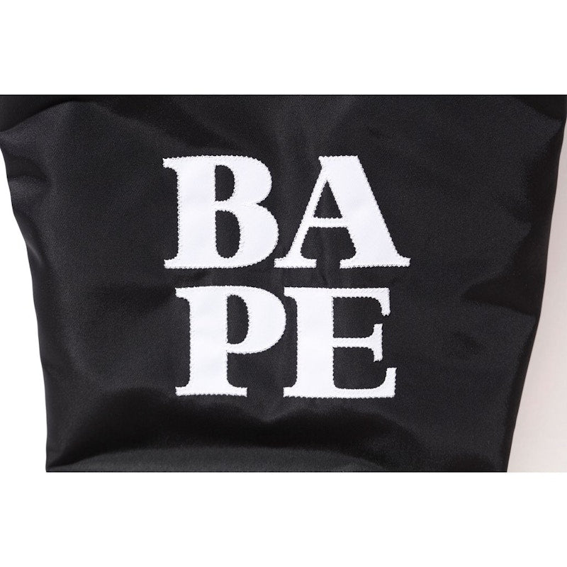BAPE Majestic Satin Varsity Jacket Jacket Black