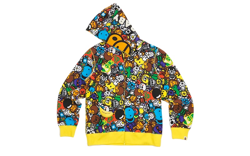 BAPE Milo Face Safari Full Zip Hoodie Multi