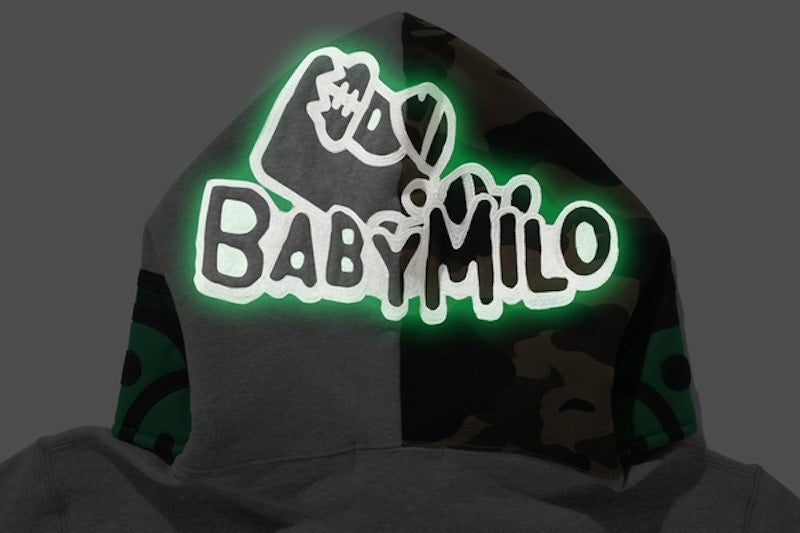 BAPE Milo Halloween Full Zip Hoodie Gray