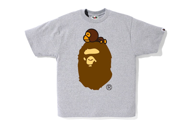 BAPE Milo On Big Ape Tee Gray