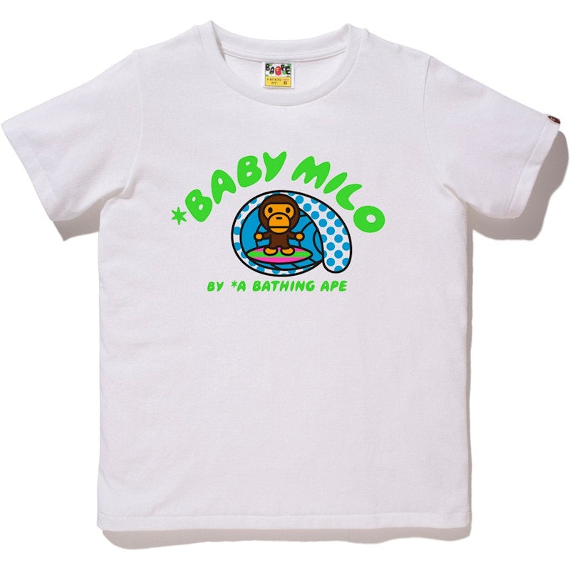 BAPE Milo Summer Tee #04 04 (Ladies) White/Green