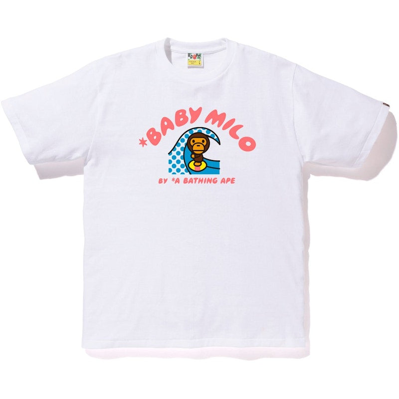 BAPE Milo Surfing Summer Tee White