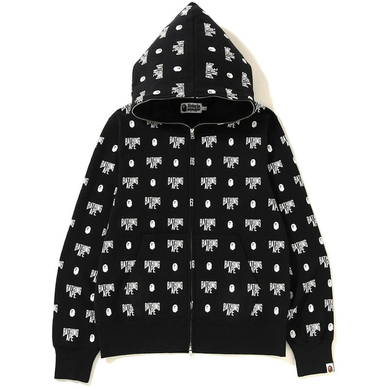 BAPE Monogram Full Zip Hoodie (SS19) Black
