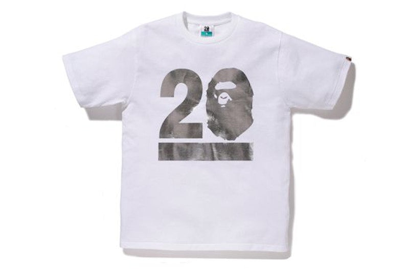 BAPE NW20 BAPE Gallery Kyoto Limited T-shirt White/Silver