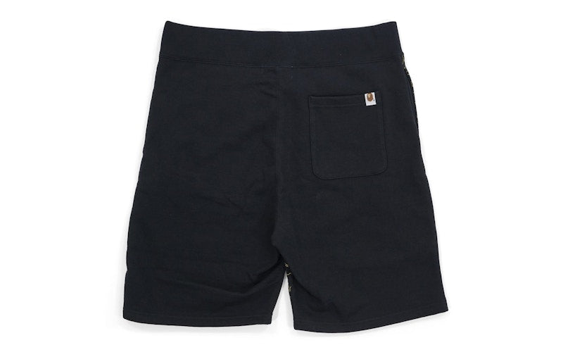 BAPE NW23 Gold Camo Sweatshorts Black