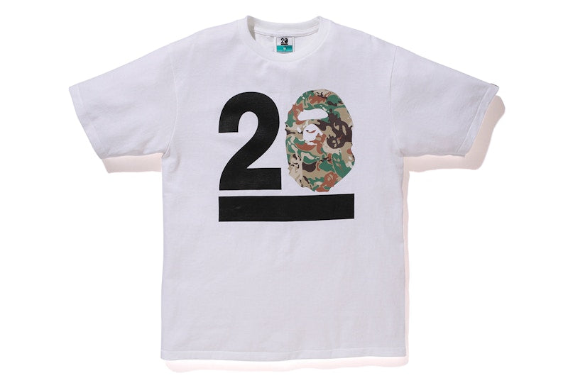 BAPE Octopus Tailor Camo Apehead NW20 Tee White