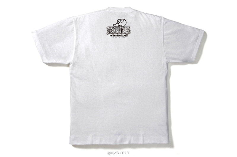 BAPE One Piece Luffy & Chopper X Milo Tee White