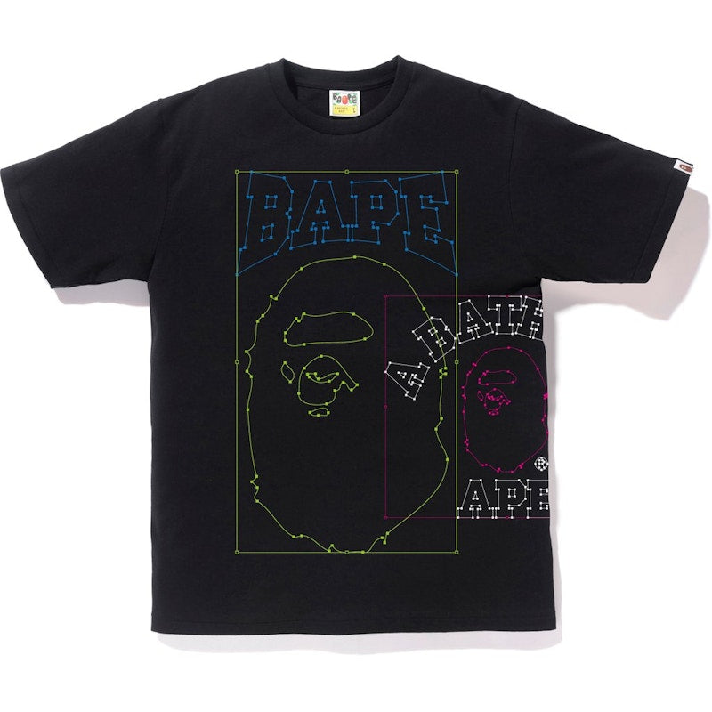 BAPE Paste and Place Tee Black