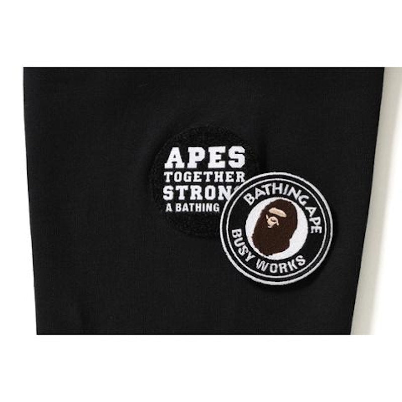 BAPE Patch Pullover Hoodie Black