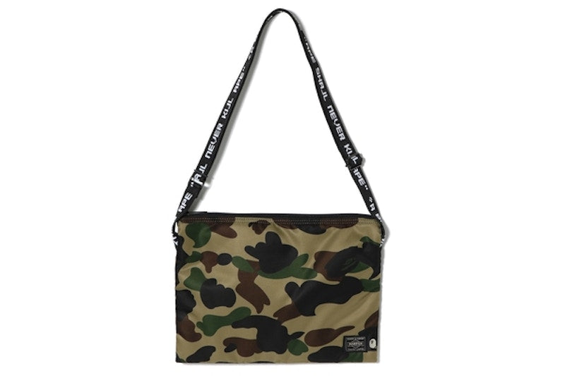 BAPE Porter 1st Camo Sacoche Green