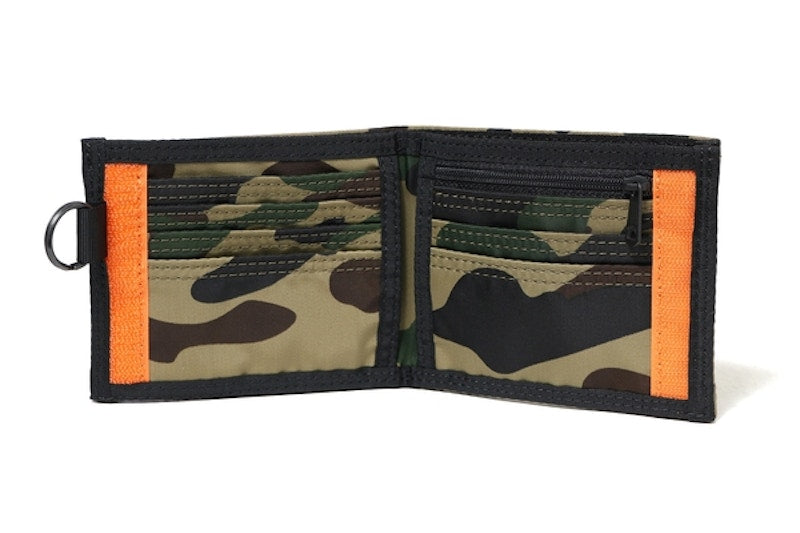 BAPE Porter 1st Camo Wallet Green