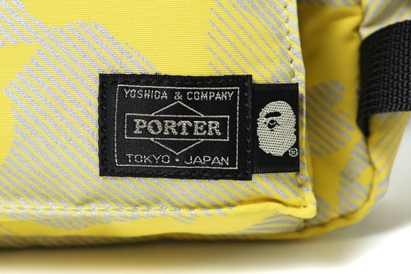 BAPE Porter Reflection Camo Waist Bag Yellow/Gray