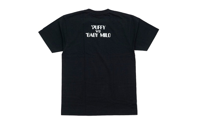 BAPE Puffy Vs Baby Milo Tee Black